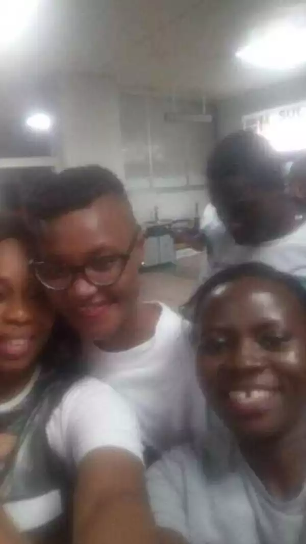 BBNaija: Marvis, Debie-Rise, TBoss Pose With Fans As They Arrive Nigeria (Photos)